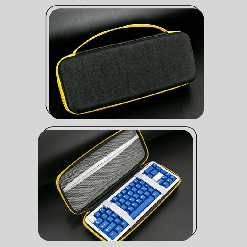 Heavy Duty Travel Dustproof Case Shockproof Portable Storage Bag Replacement for 68 Keys Mechanical Keyboards Accessories
