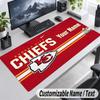 Kansas City Chiefs Personalisierte Große Mauspads Benutzerdefinierter Name Text Erweiterte Schreibtischunterlage Gaming-Mauspad