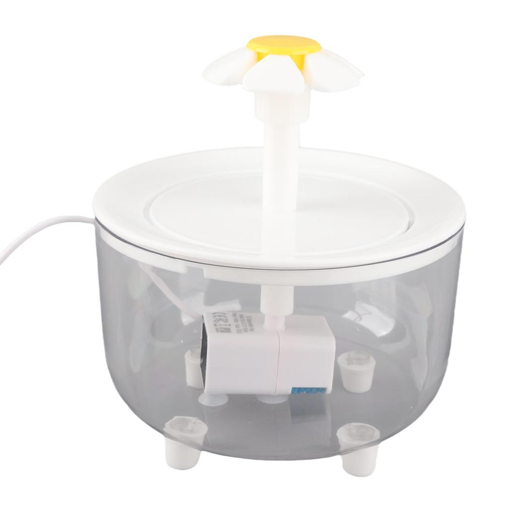 Katzenbrunnen Automatische Zirkulation USB Transparenter Wassertank Leiser Haustierbrunnen Katze