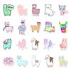 50 Cute Cartoon Animals Alpaca 2 Laptop Suitcase Water Cup Doodle Decorative Stickers