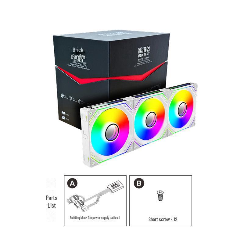 Prism 4. generace Pro ARGB chladicí ventilátor s 3pinovým 5V synchronizačním ovladačem pro počítačové skříně