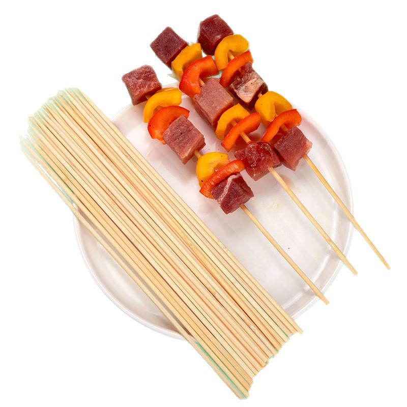 Disposable Bamboo Skewers for Meat, Kebab, Sausage, and Fried Skewers
