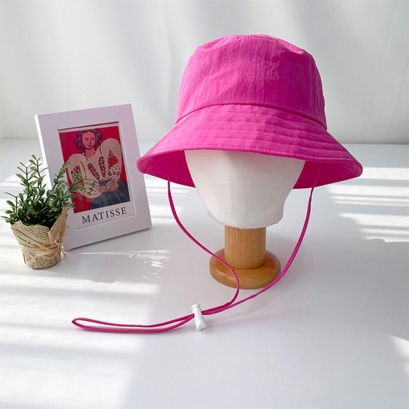 

Women s String Strap Hot Pink Camping Hat C5532_White