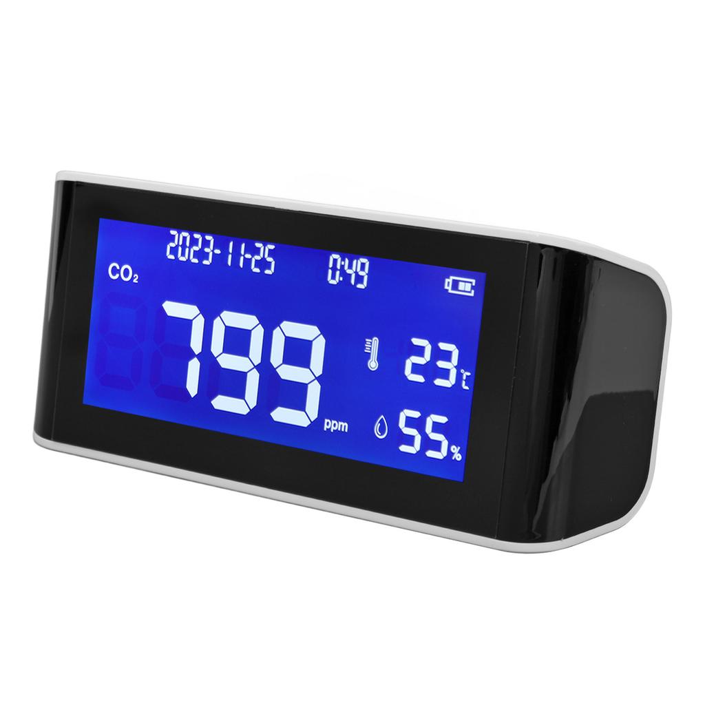 Kohlendioxid-Detektor Haus Schreibtisch Luftqualitätsmonitor Tragbar Handheld CO2 Temperatur Feuchtigkeitssensor