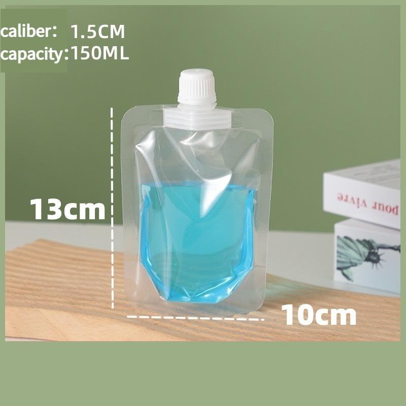 Transparent Self-supporting Suction Nozzle Bag Beverage Soybean Milk Coffee Pouch Disposable Explosion Proof and Leak Proof Sealing Packaging Bags