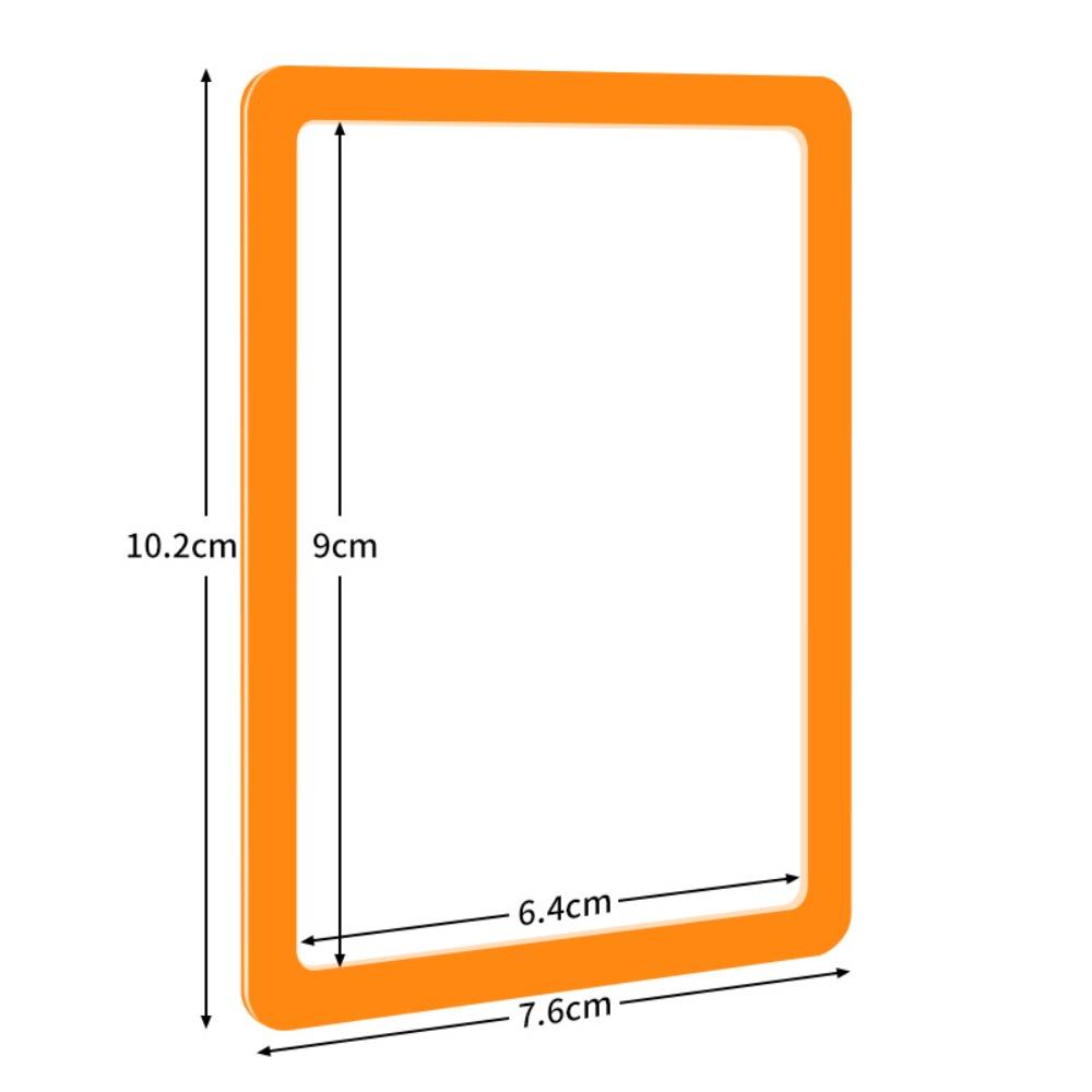 

5 PCS New PVC Transparent Card Holder High Definition Colored Borders Photo Holder Clear Smooth Hard Edge Card Sleeve