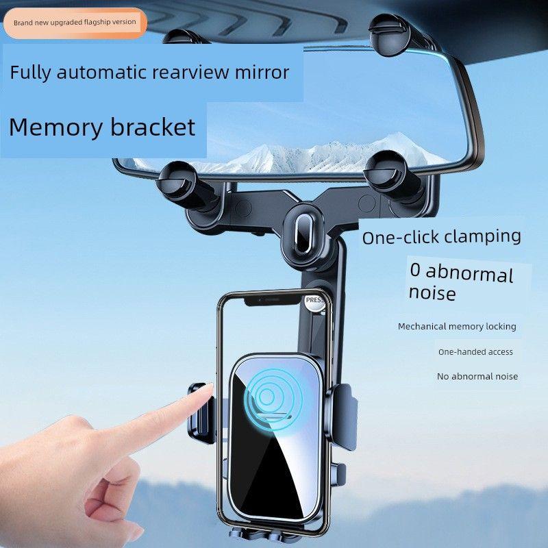 Rearview Mirror Clip-On Car Navigation Mount Phone Holder Car Phone Mount Car Phone Holder