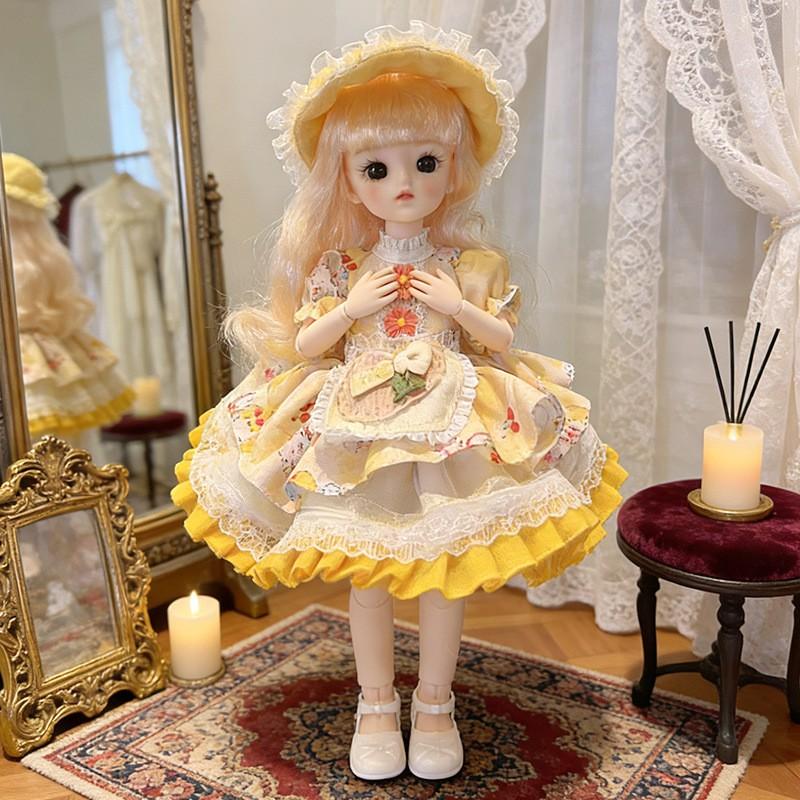 30cm Lolita Doll Outfit Set 6-Point BJD Dolls Clothes Only Non-Plush Toy Girls Ages 4-6