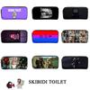 Toilet Skibidi Single Layer Zippered Pencil Case Tv Man Stationery Box Students