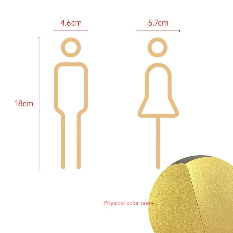 

Черный золотой цвет туалетная табличка латунная дверь туалета настенная этикетка наклейка держатель для туалета вывеска золотой