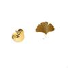 Fruit Sculpture Ceramic Figurine And Wrought Iron Ginkgo Leaves Wall Decor Abstract for