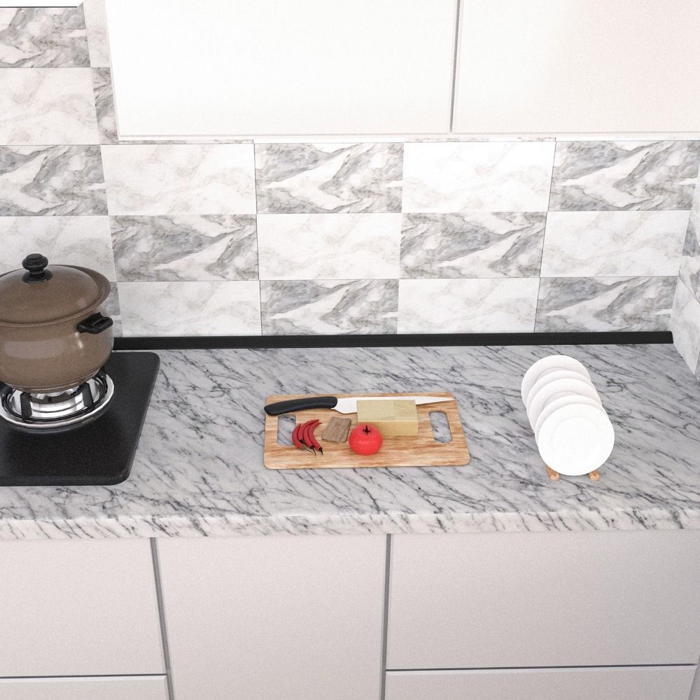 Self-Adhesive Door Dam Water Stopper Silicone Door Bottom Sealing Strip  Bathroom Kitchen