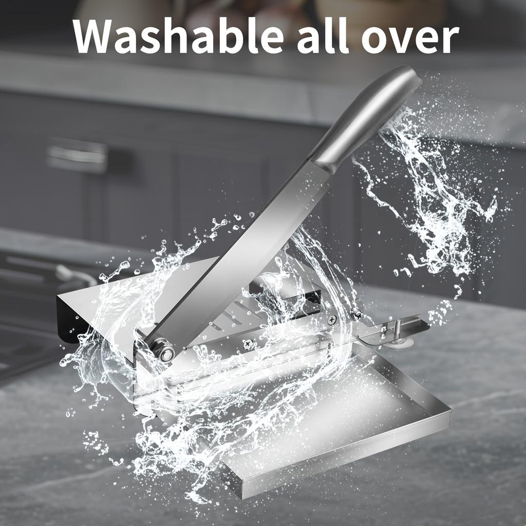 Leicht zu reinigender manueller Fleischschneider aus Edelstahl, perfektes Küchenwerkzeug