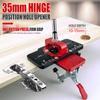35mm Concealed Hinge Drilling Jig Hinge Boring Hole Drill Guide Locator Woodworking Hole Drilling Guide Locator Puncher Template