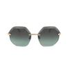 Ladies Gold Tone Geometric Sunglasses 0bv6187k 278 2a 4