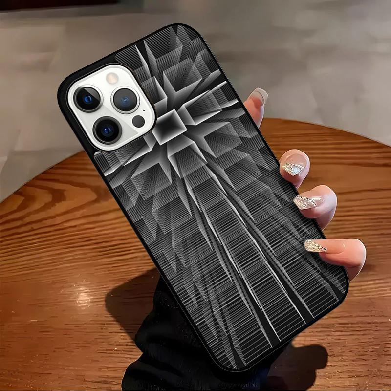 Optical Illusion Print Phone Case For iPhone 17 Air 16 15 14 13 12 11 Pro Max Max Plus Bumper Case Cover