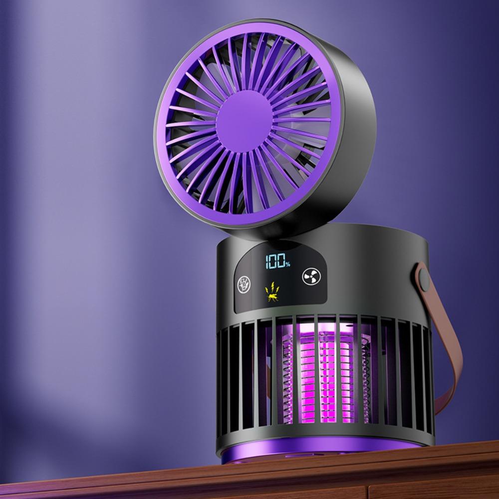 Wall Hanging Mosquito Killer Lamp Fan 3-in-1 Flying Insect Trap Bug Zapper Trap Lamp  Outdoor