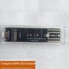 Transparent USB 3.1 M.2 NGFF SSD Enclosure