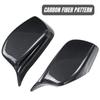 For BMW 5 Series E60 2004-2007 Glossy Black Carbon Fiber Pattern Rearview Exterior Side Mirror Caps 51167078359 51167078360