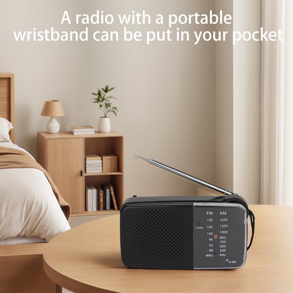 Mini Radio AM FM Battery Operated Portable Radio Best Reception Longest Lasting For Running Walking Home Soundbox