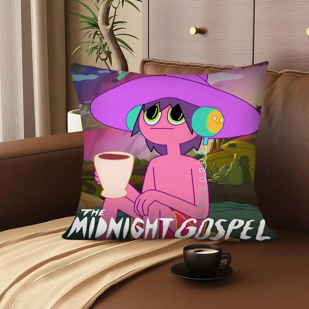 Anime T-The Midnight Gospel Pillow Case Square Pillow Bedroom Sofa Leisure Comfort Cushion Car Living Room Home Decoration