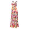 Women's Summer Vacation Print Halter Patchwork Swing Dress