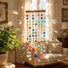 Indoor Window Hanging Ornament Crystal Suncatchers, Crystals Suncatcher, Colorful Glass Beads Chain Bohemian Style Room Decoration Wind Chimes