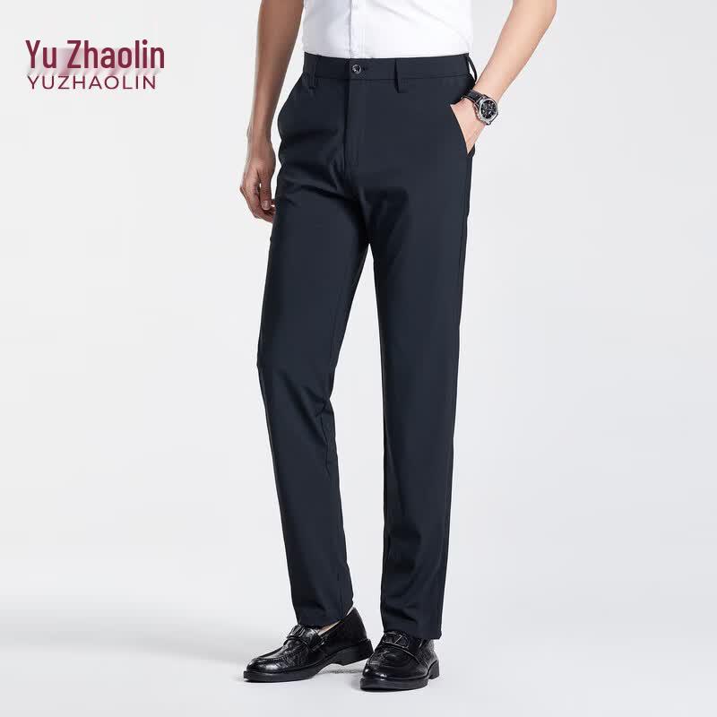 YUZHAOLIN Men's Slim-Fit Casual Summer Trousers