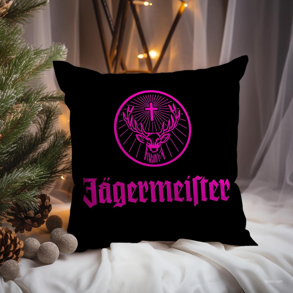 Mode J-Jagermeister Kissenbezug Premium Komfort Wendbarer Kissenbezug -Zwei-in-Eins-Design für jeden Raum & Autoinnenraum