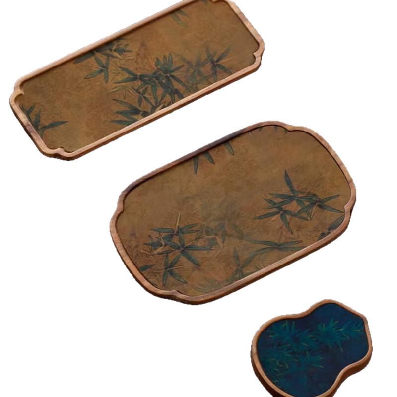 Chinese Style Walnut Tea Tray Set
