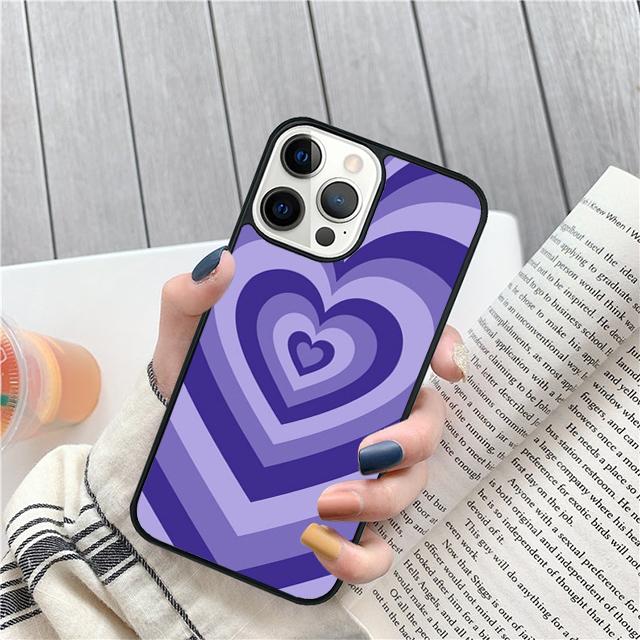 Hearts circles coque Coque Shell For iPhone 17 Air 15 16 14 13 12 Pro Max 11 Pro Max Plus Phone Case Cover