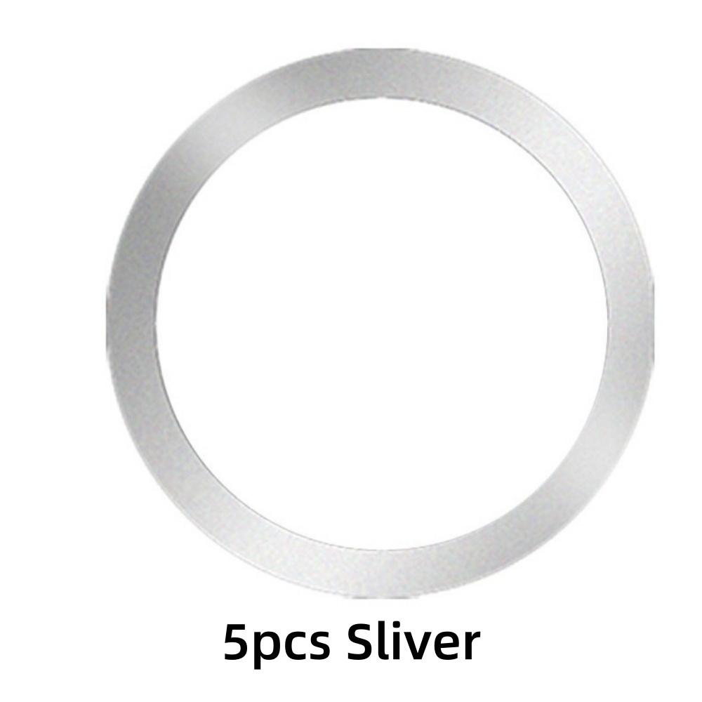 

5/10Pcs Magnetic Self Adhesive Metal Ring Iron Sheet Sticker Wireless Charger Metal Plate Sticker Ring Magnet For iPhone Samsung