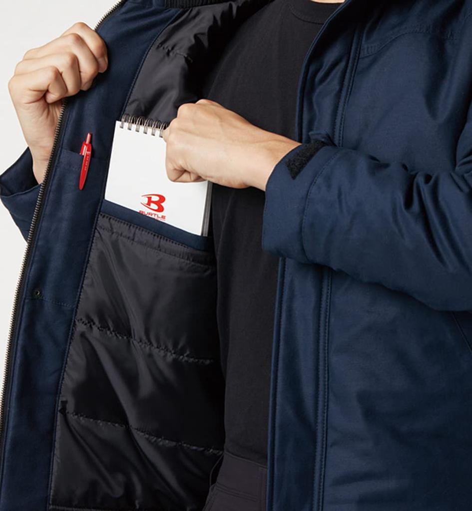 BURTLE Heater Jacket For Black 8210 35 S (Large Hooded) (Unisex) Autumn/Winter