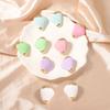 Korean Version of Fashionable and Simple Macaron Multi-color Geometric Alloy Niche Ear Studs