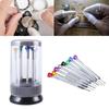 9Piece Watch Repair Screwdriver Set Colorful With Rotating Base 9 Spare Bits Phone Jewelry Glasses Screw Remover