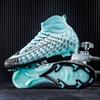 Soccer Boots Men'S High Top Teen Spikes and Broken Nails Training Sneakers