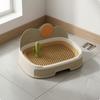 Drawer Pet Toilet Removable Grate Indoor Dog SplitBody Potty Pan for Small Dogs Blue Pink