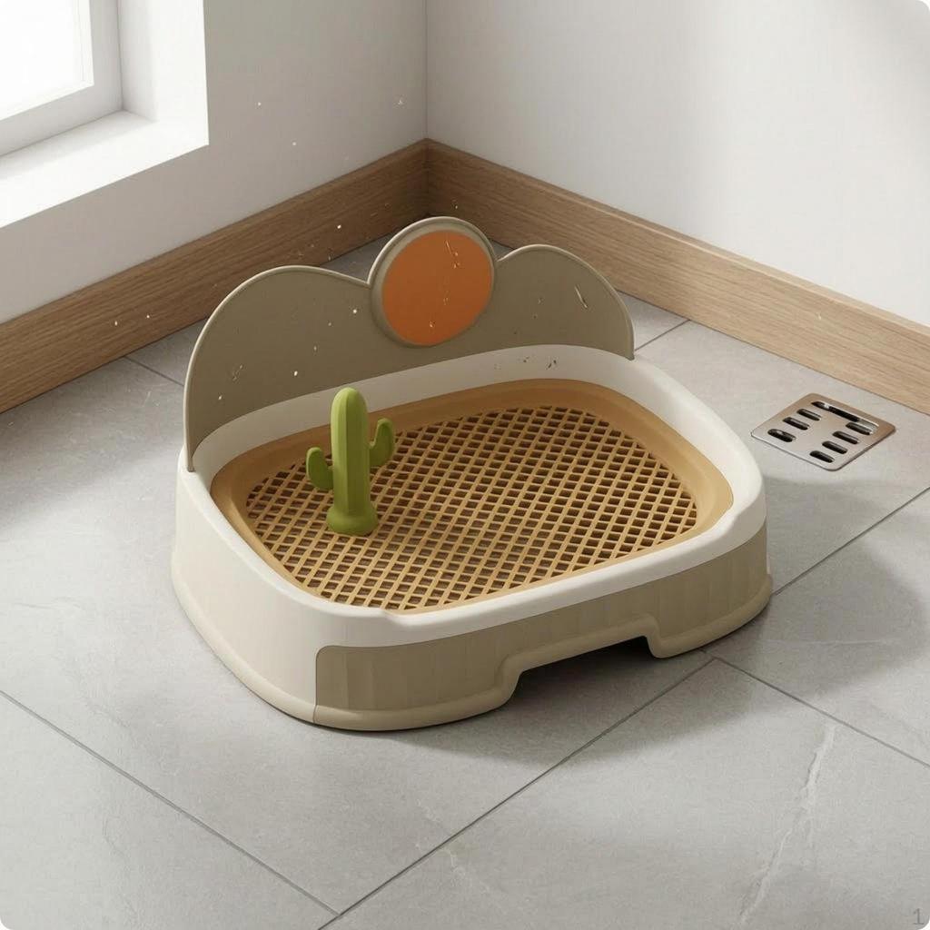 Drawer Pet Toilet Removable Grate Indoor Dog SplitBody Potty Pan for Small Dogs Blue Pink