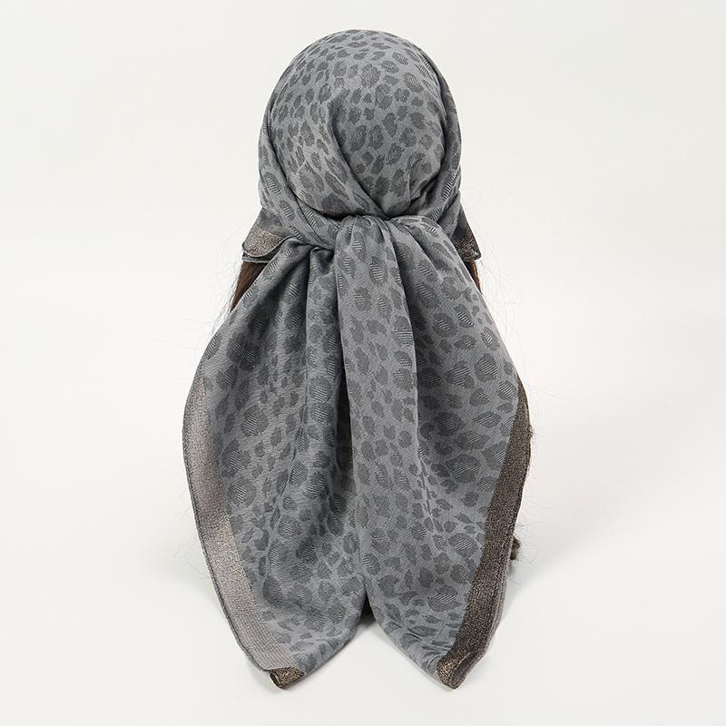 

Square 100x100cm Silk Scarf Headwraps For Women Jacquard Hair Scarve Hijab Foulard Bandana Femme Headscarf 100x100cm