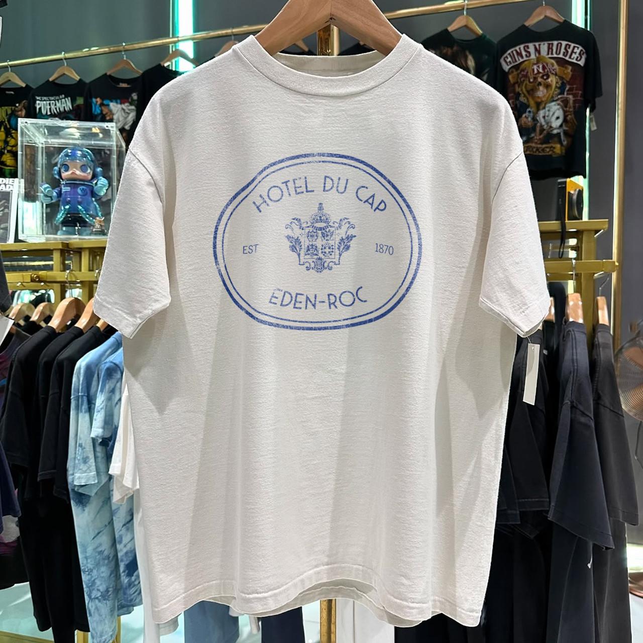 90s Du Cap Eden Rock Aged T-Shirt White M 4XL