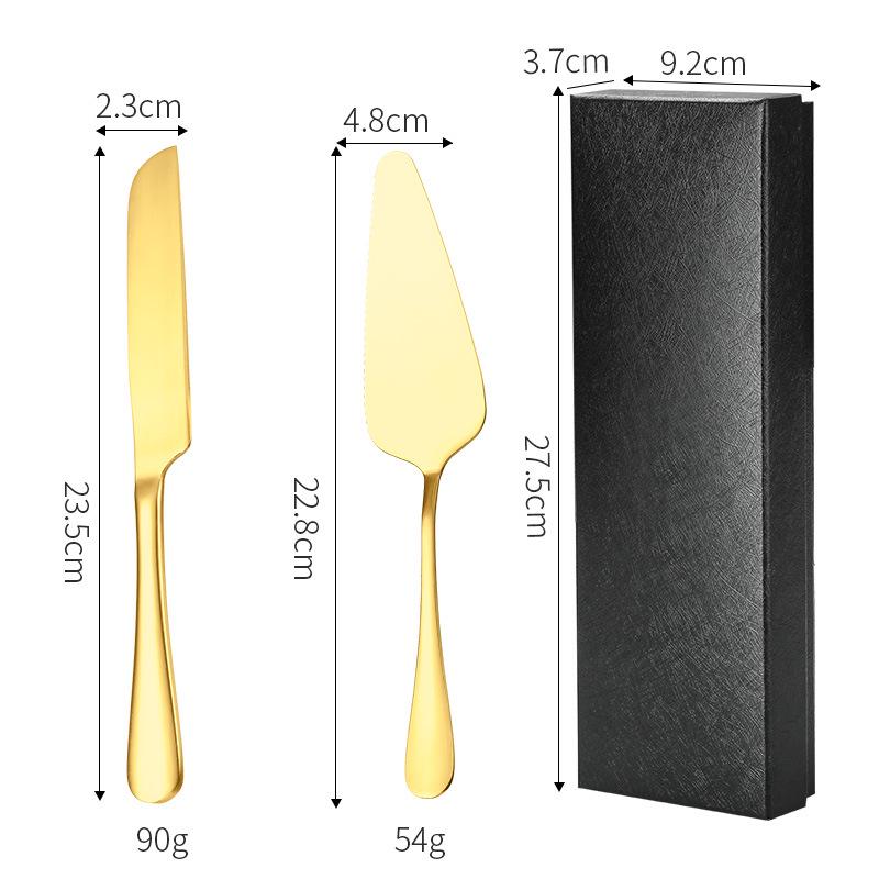 Stainless Steel Cake Knife & Spatula Set - Perfect for Birthdays, Weddings, Baking & More.