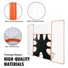 3-IN-1 Lacrosse Goal with Backstop and Target, 12' X 9' Lacrosse Net, Steel Frame Backyard Lacrosse Rebounder Equipment, Quick & Easy Setup Training