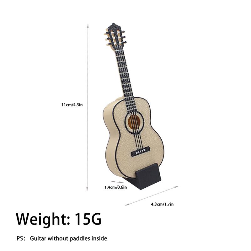 

1 набор гитарных мини-медиаторов, ящик для хранения, миниатюрный кукольный домик 1/12, декоративные реквизиты для музыкальных сцен, аксессуары для кукол, игрушки