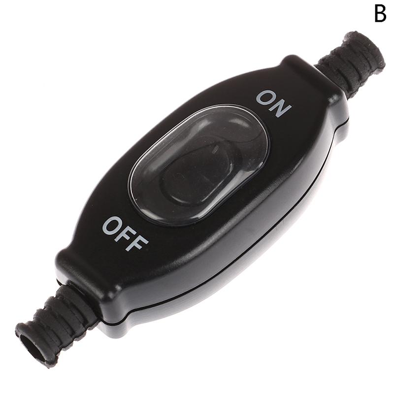 3A 250V Impermeabil Întrerupător în linie Întrerupător cu cablu Fir rotund Contact argintiu dublu