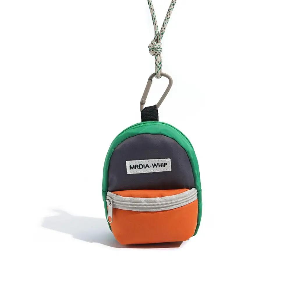 Hals Hanger Muntportemonnee Nieuwe Polyester Oortelefoon Opbergtas Mini Portemonnee Anti-diefstal Contrasterende Kleur Kleine Sleuteltas