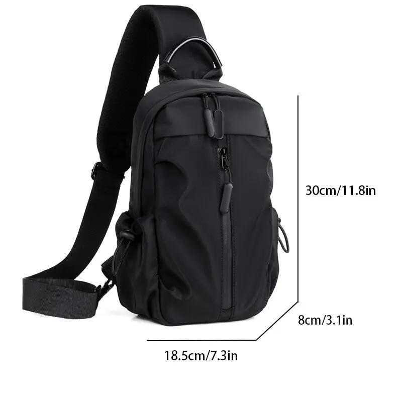 Multifunction Anti-Theft Usb Men'S Trendy Travel Fashion Chest Bag Universal Business Outdoor Waterproof Crossbody Shoulder Bag