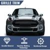 PIT66 Front Grille Hood Molding Trim Moulding, Compatible with 2007-2015 Mini Cooper R55 R56 R58 R59 (NOT fit S) Black #51132751040#MC1235100