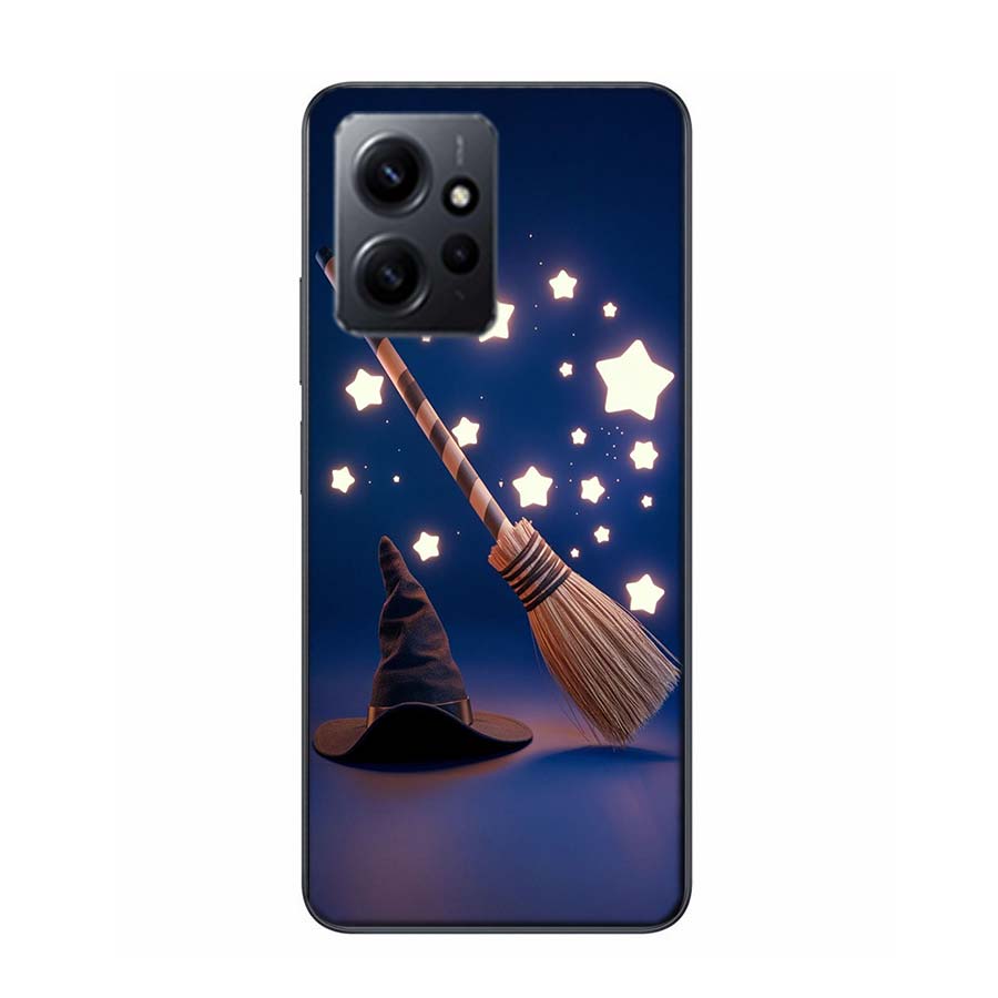 Halloween Wizard Hat Horror Fun Phone Case For Redmi 12 13C 12C 15C 9 10 10C Note 13 Pro Plus 14 15 Pro 9T 9C 9A TPU Soft Cover