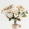 1/3pcs Artificial Flowers Silk Roses Peony Festival Home Garden Arch Wall Wedding Bridal Bouquets Diy Gift Decorations Hot Sales
