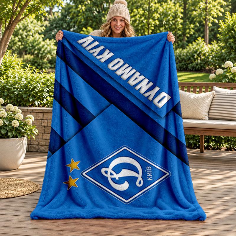 FC Dinamo Minsk Blanket Flannel Blanket Soft Cozy Plush Throw for Sofa Bed Lightweight Home Decoration Gifts for Christmas Various Holidays
